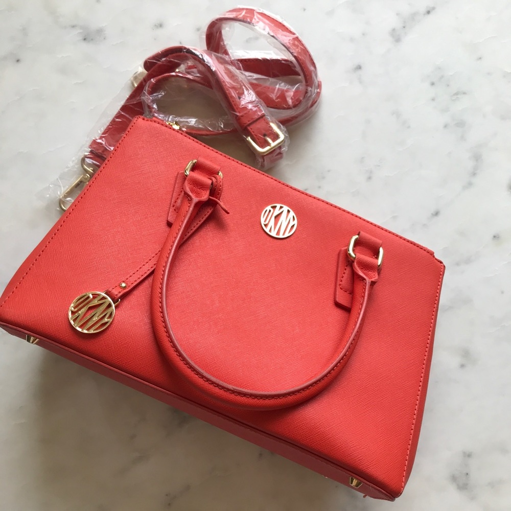 DKNY Leather Satchel / Crossbody Bag